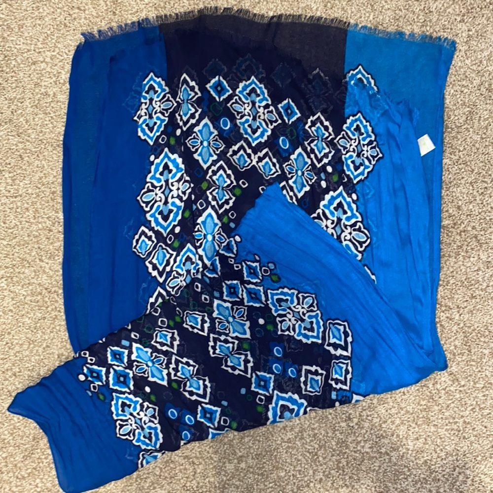 Vera Bradley Ink Blue Scarf